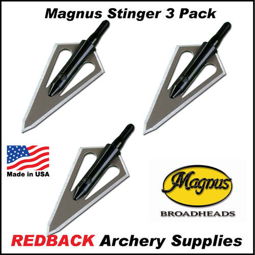 Magnus Stinger Broadheads 4 blade 125 grain