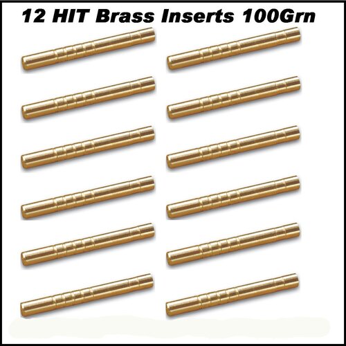 Brass HIT 100 grain Inserts 12pk
