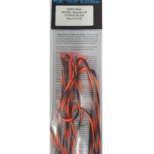 Bear Species LD String and cable set Orange black