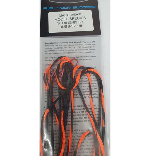 String and Cables For Bear Species Orange Black