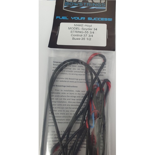 String and Cable set Spyder 34 Red Black