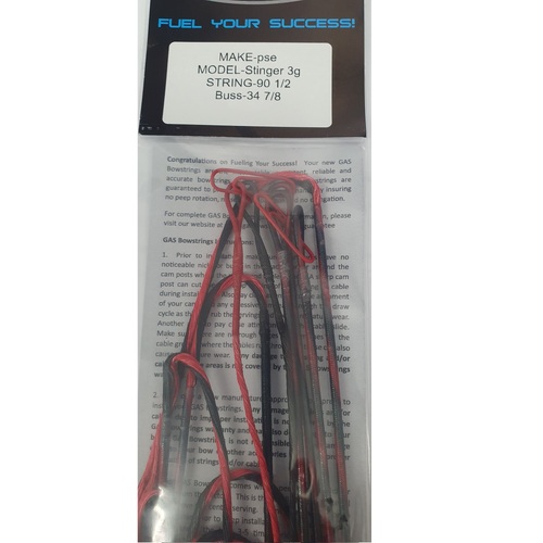 String and Cable Set Stinger 3G Red Black