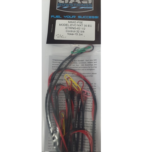 String & Cable set EVO NXT35 EC Black red 5 piece