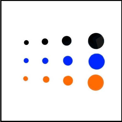 Shrewd Dot Kit With orange blue black dots