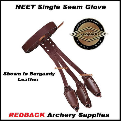 NEET Traditional Glove Single Seam Burgandy