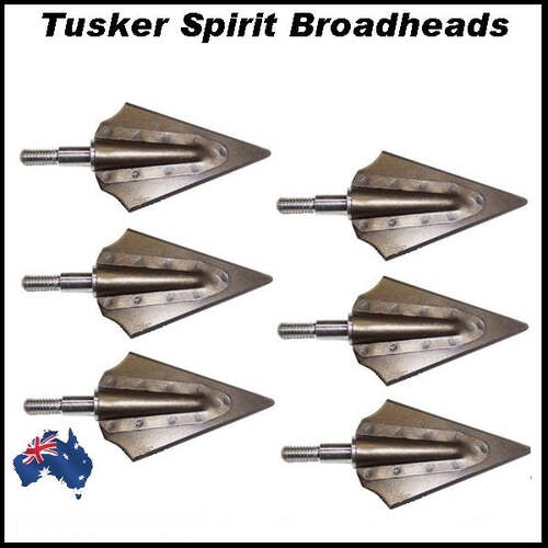 6 Tusker Spirit Broadheads