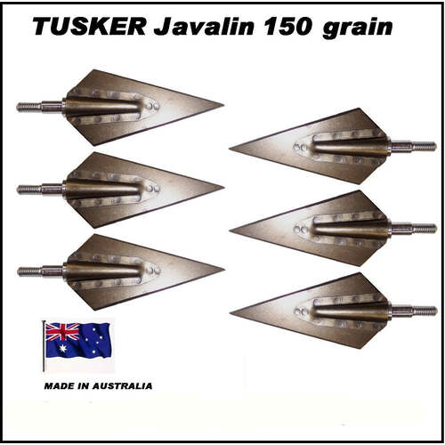 6 Tusker Javelin 150 grain screw in